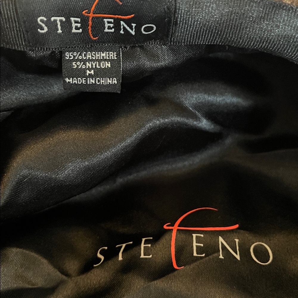 Stefeno Brown Cashmere newsboy cap size Medium - Picture 9 of 11